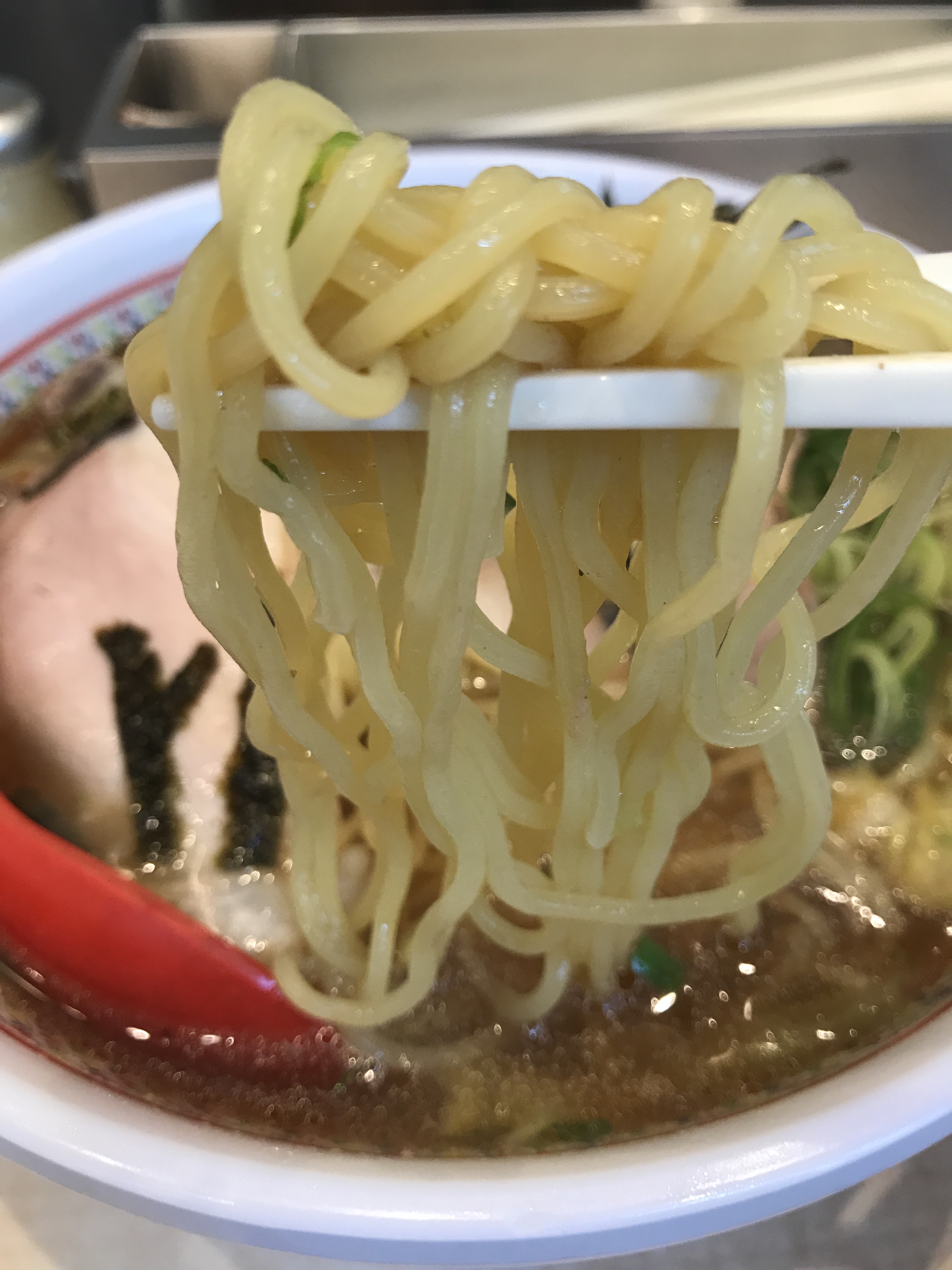 神座のラーメン雑炊の麺