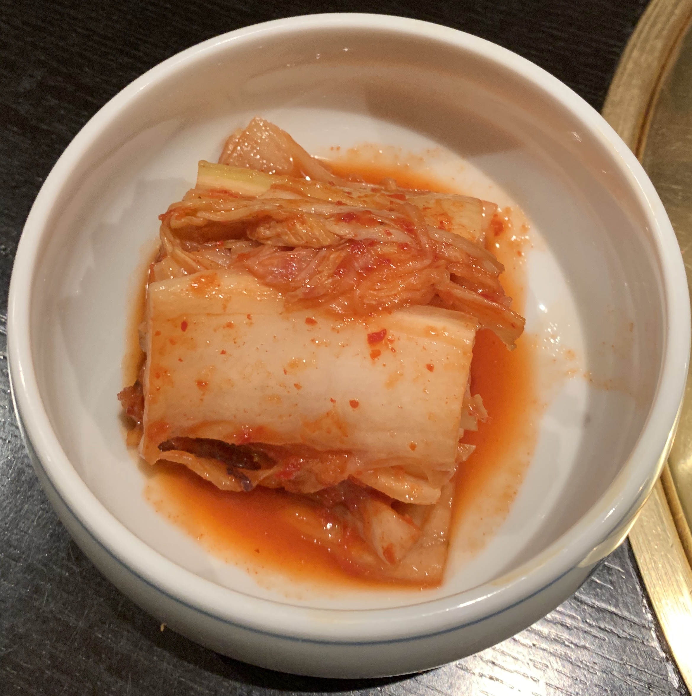 自由が丘の焼肉屋「漢江」のキムチ