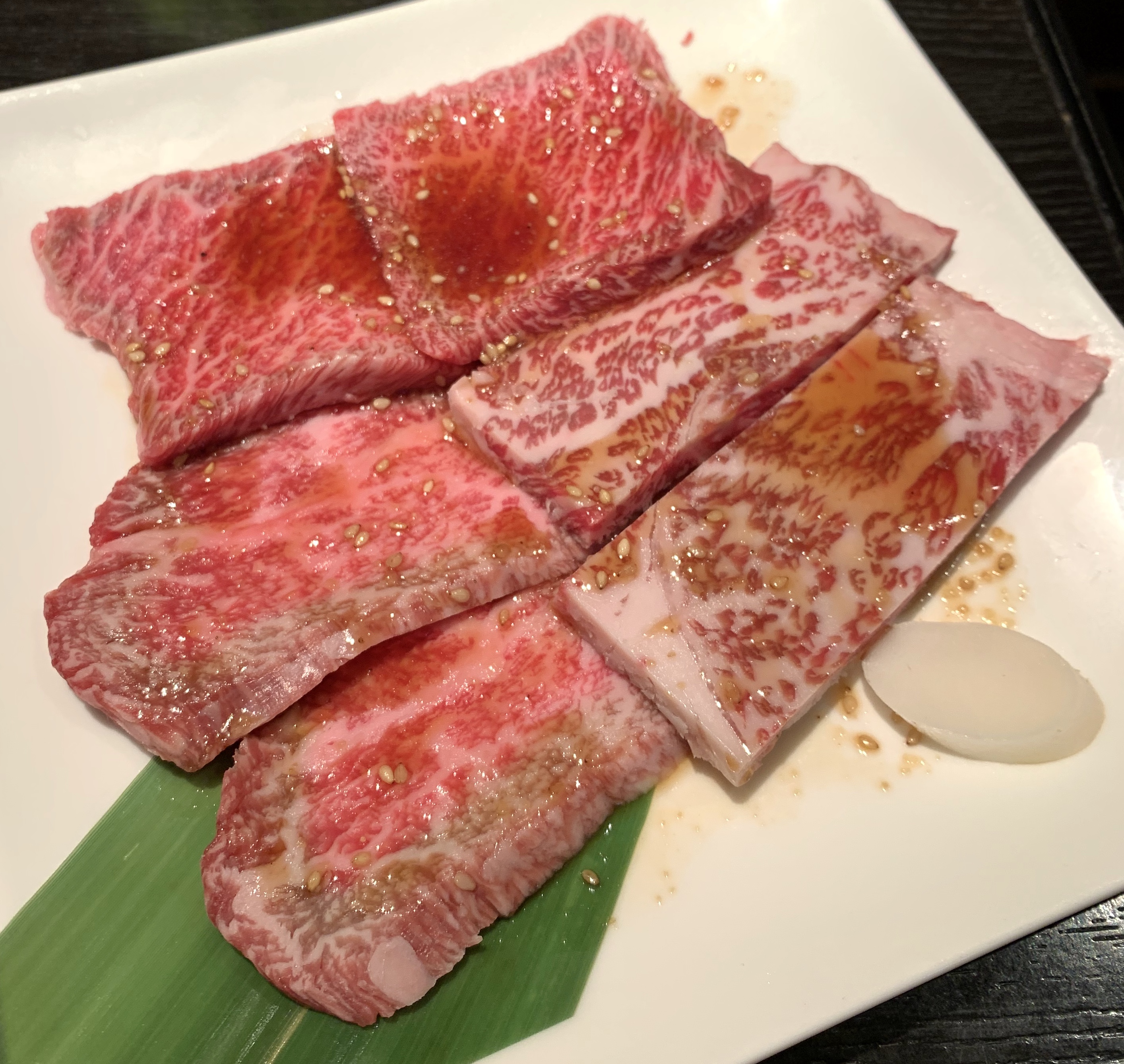 自由が丘の焼肉屋「漢江」の特選3点盛り