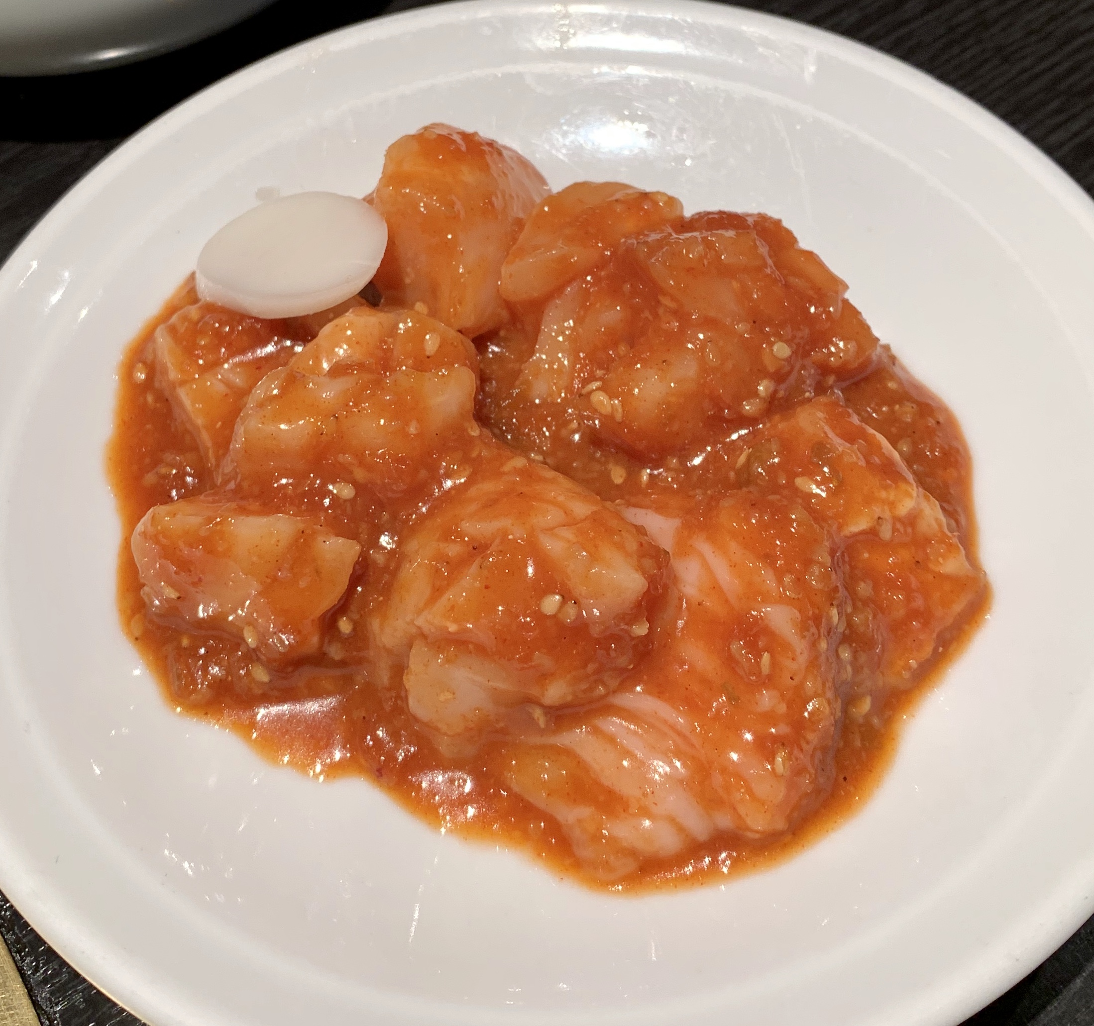 自由が丘の焼肉屋「漢江」の上ミノ1