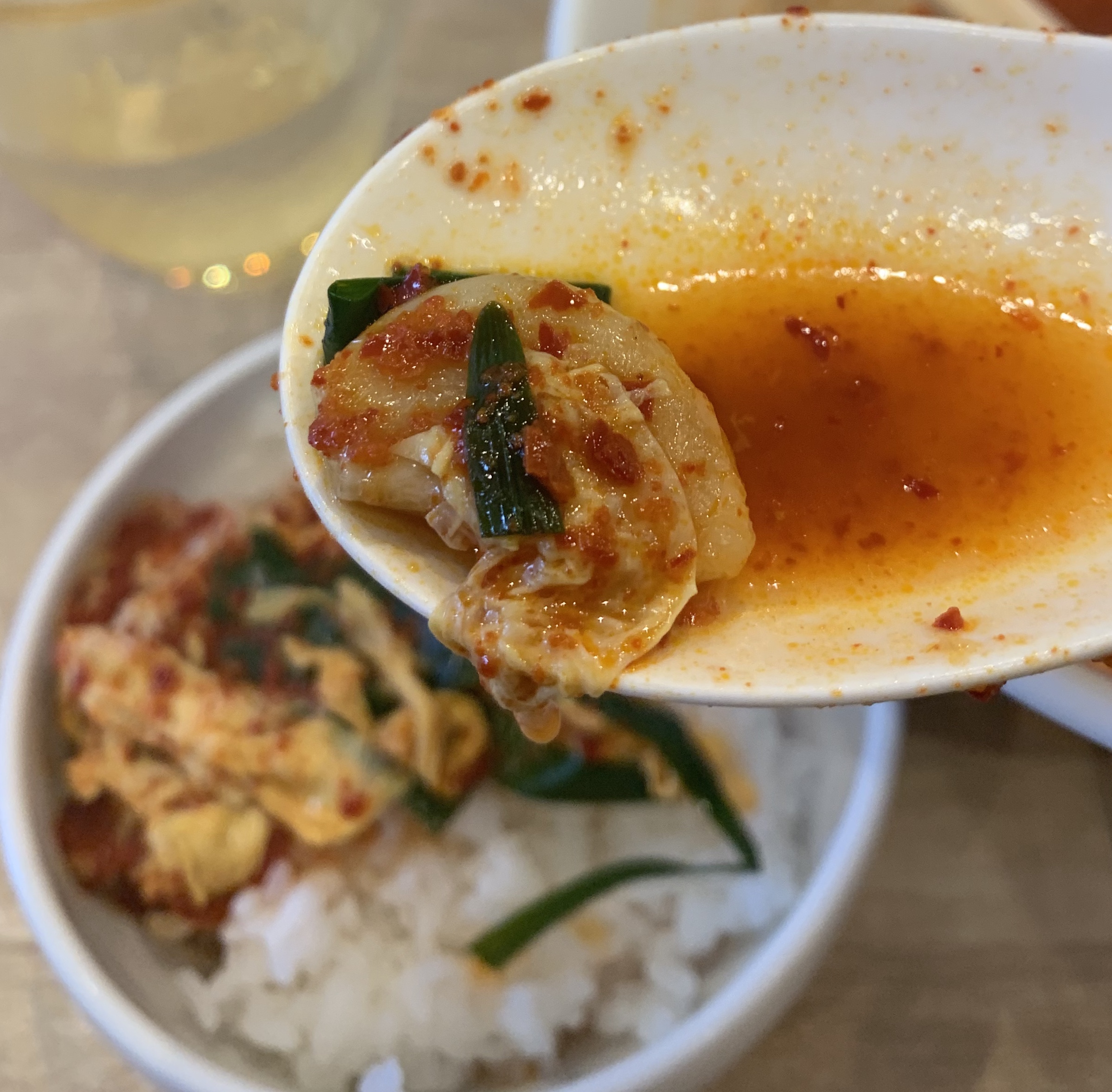 渋谷の辛麺屋一輪のニンニク